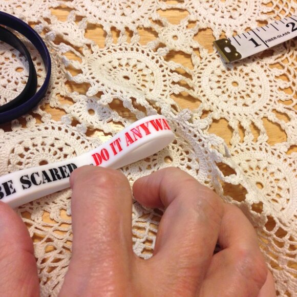 Inspirational silicone bracelet set - Picture 3 of 7